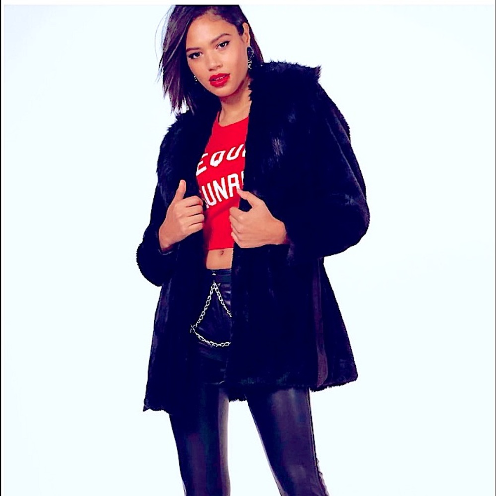 Boohoo Elizabeth Boutique Faux Fur Jacket